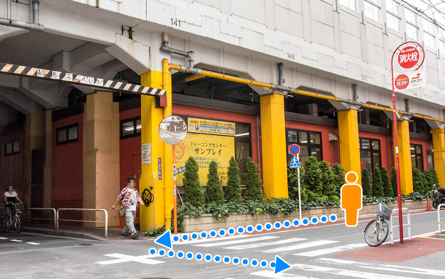 アクセスマップJR御徒町駅ルート